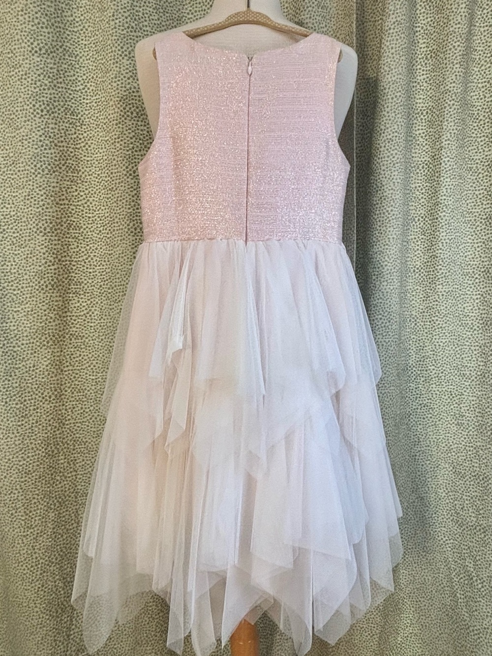 American Princess Light Pink Glitter Tulle Layered Dress